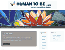 Tablet Screenshot of humantobe.com